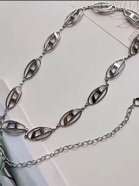 Diesel Logo D Chain Belt